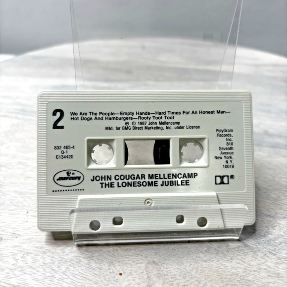 The Lonesome Jubilee by John Cougar Mellencamp/John Mellencamp (Cassette, 1987, - Picture 3 of 3